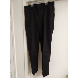 NWT~Men's Black Classic Fit Wrinkle Resistant Chino Dress Pants 36x30